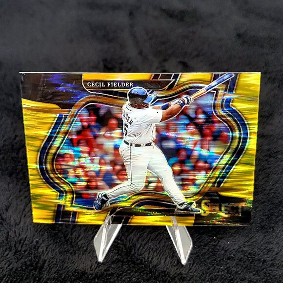 2023 Select Prizms 02/10 Gold Flash #271 Cecil Fielder Diamond Level Detroit - Picture 1 of 3